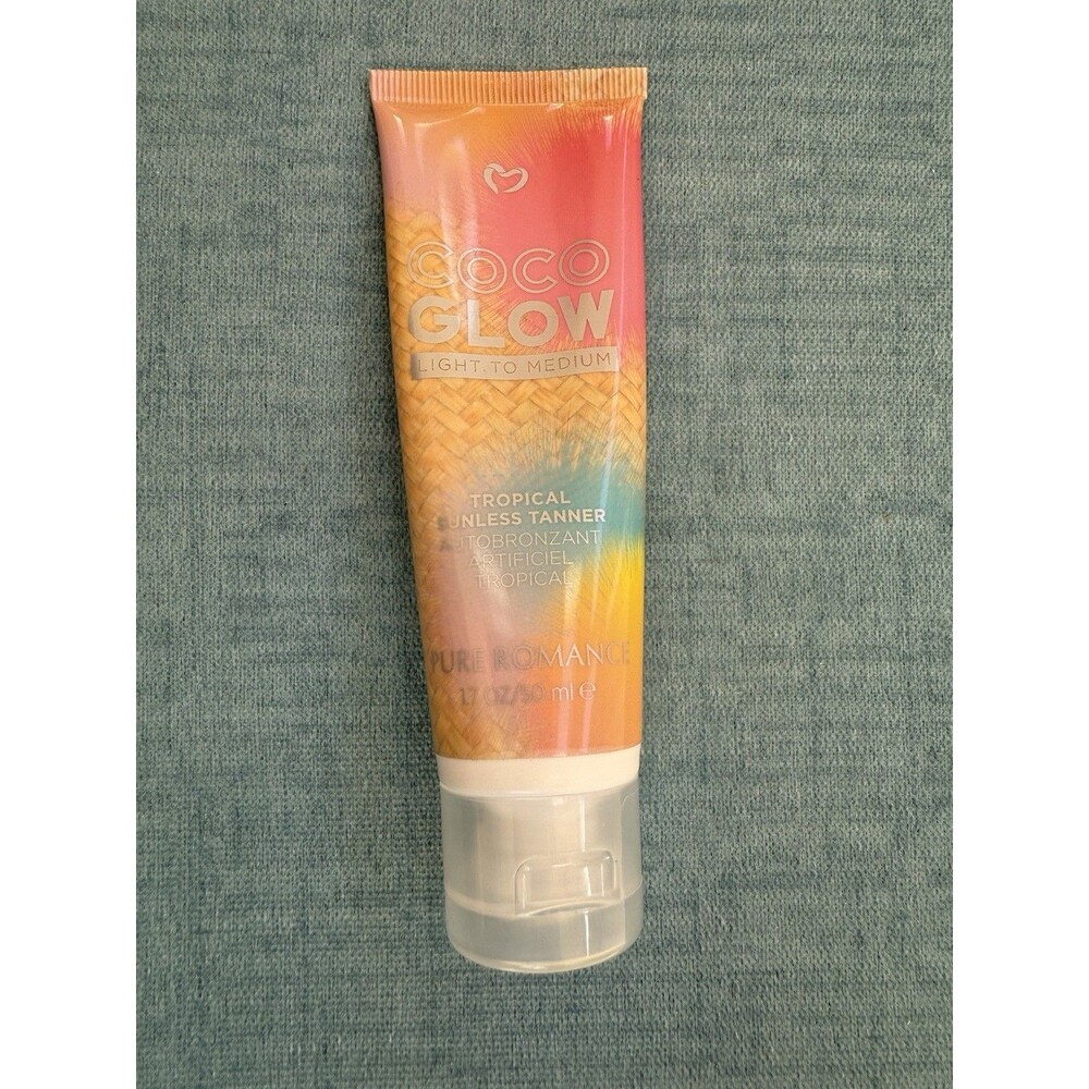 Pure Romance  COCO GLOW Sunless Tanner! LIGHT TO MEDIUM - 1.7oz New